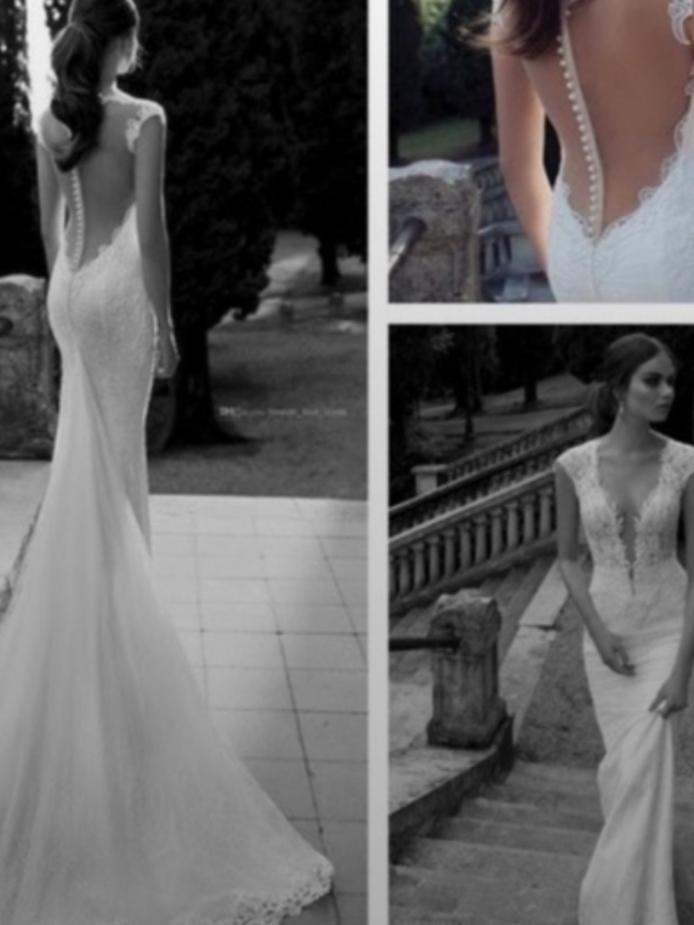 Berta sheer illusion lace wedding gown